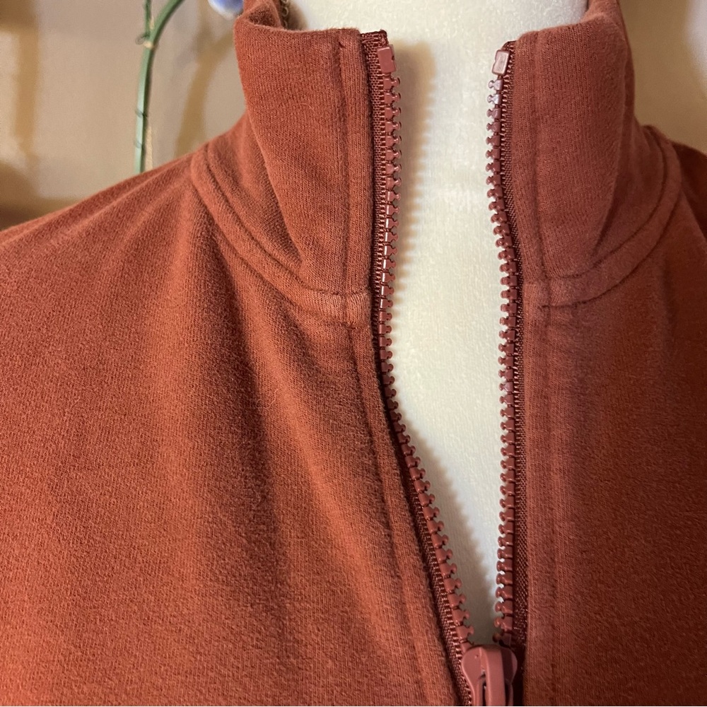 Fabletics Kat Half Zip Pullover Java, Small - image 6